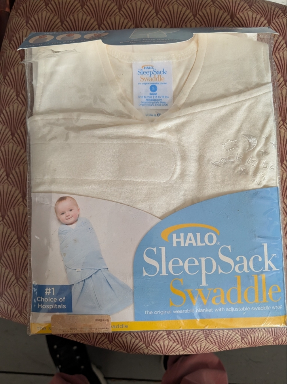 NIB HALO SleepSack Swaddle Baby Pajama - Cream 3 way 3-6 mo